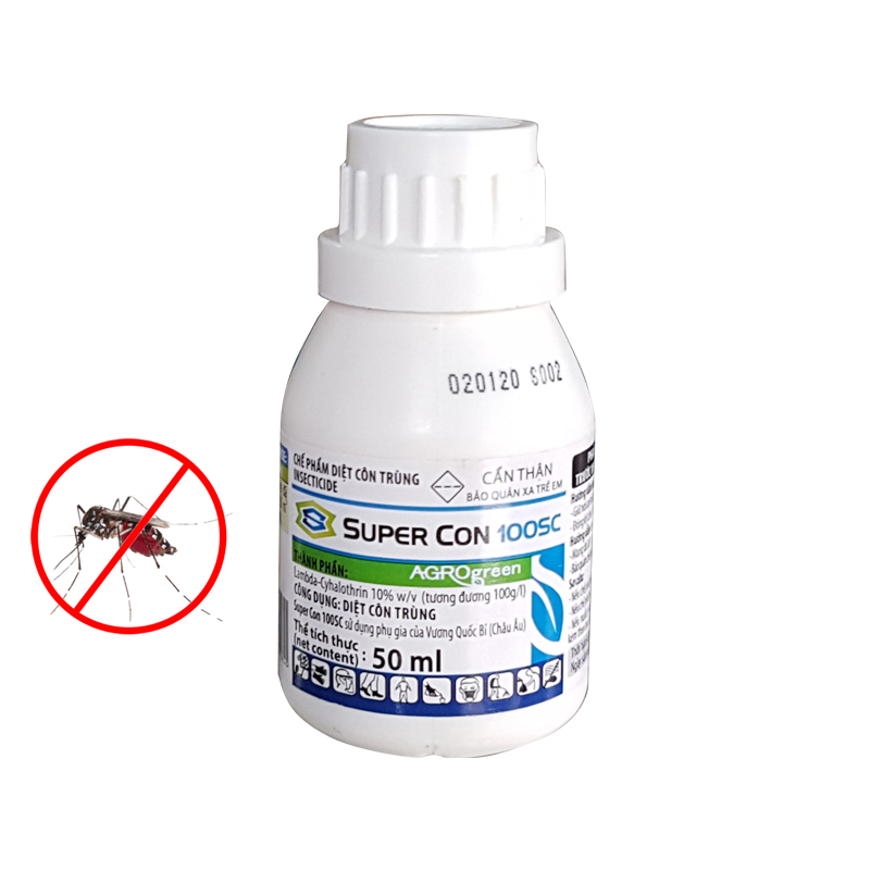 Super Con 100SC – Thuốc diệt muỗi và côn trùng hiệu quả của Bộ Y Tế